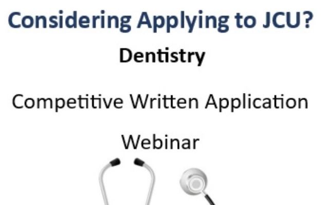 JCU Dentistry Application Advice & Indigenous, Rural & Tropical Health Issues Webinar