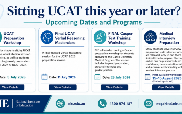UCAT Important Dates and Upcoming Preparation Events